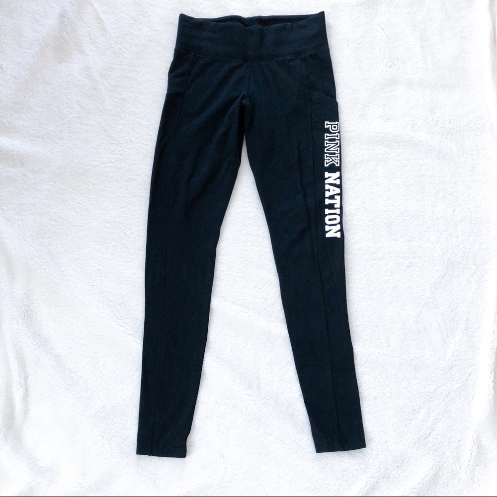 Victoria’s Secret PINK Nation Yoga Leggings Black